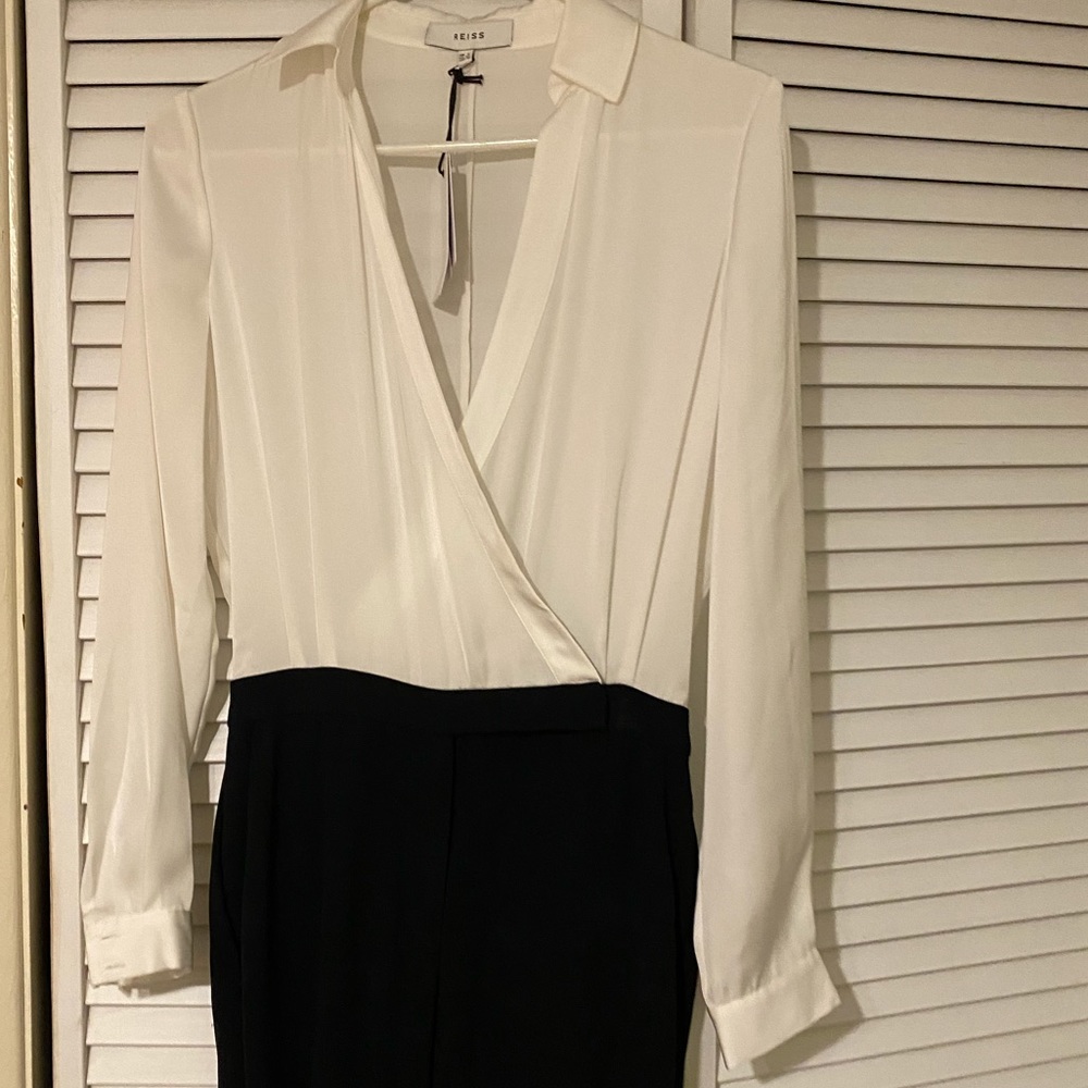 Reiss Wrap Front Jumpsuit
